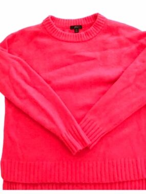 J Crew Womens Bright Pink Alpaca and Wool Blend Sweater, M